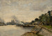Landschap met rivier en uitzicht op de stad door het water - Jules Pétillon — weergave van het kunstwerk