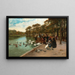 Voeden van de zwanen - Jules Scalbert — ingelijst kunstwerk aan de muur