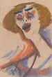 Chanteuse de cabaret - Jules Schmalzigaug — weergave van het kunstwerk