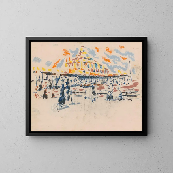 Scheveningen - Jules Schmalzigaug — framed artwork on a wall