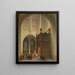 Binnenkant van de Sint-Pieterskerk in Leuven - Jules Victor Genisson — ingelijst kunstwerk aan de muur
