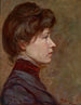 Portret van een jonge vrouw - Julia Graydon Sharpe — weergave van het kunstwerk