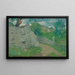 Een landweggetje in Frankrijk - Julian Alden Weir — ingelijst kunstwerk aan de muur