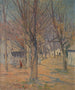 Een dorp in Connecticut gaat naar school - Julian Alden Weir — weergave van het kunstwerk