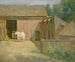 Boerderij in New England - Julian Alden Weir — weergave van het kunstwerk