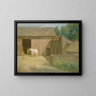 Julian Alden Weir - New England Barnyard.webp
