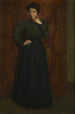 La robe verte - Julian Alden Weir — weergave van het kunstwerk
