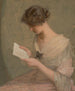 La lettre - Julian Alden Weir — weergave van het kunstwerk