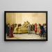Pierre de Grote bezoekt het graf van kardinaal Richelieu in de Sorbonne in 1717 - Julian Boncza Tomaszewski — ingelijst kunstwerk aan de muur