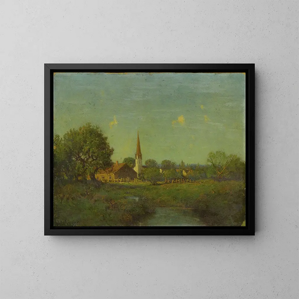 Église pionnière sans titre - Julian Onderdonk — framed artwork on a wall