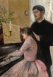 La leçon de piano - Julie Delance-Feurgard — weergave van het kunstwerk