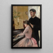 La leçon de piano - Julie Delance-Feurgard — ingelijst kunstwerk aan de muur