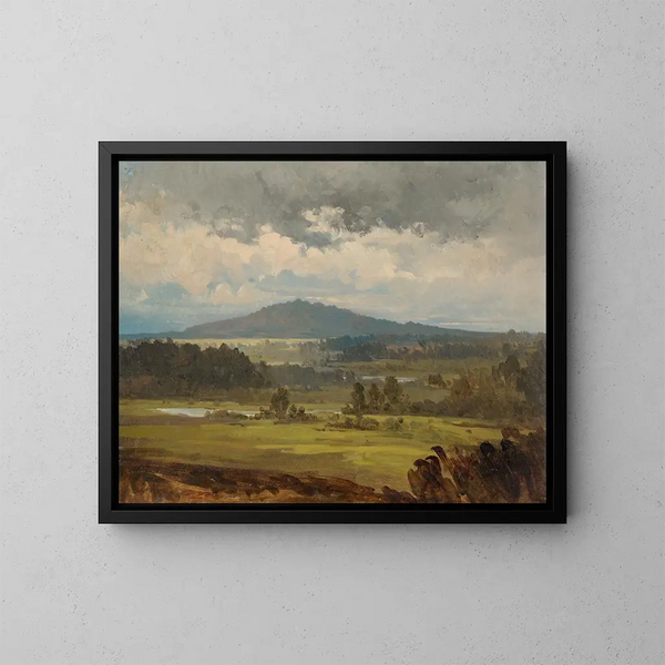 Blauberg near Wolmar - Julie Wilhelmine Hagen-Schwarz — framed artwork on a wall