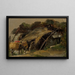 Landschap met een ezel - Julie Wilhelmine Hagen-Schwarz — ingelijst kunstwerk aan de muur