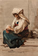 Vrouwelijke Italiaanse - Julie Wilhelmine Hagen-Schwarz — weergave van het kunstwerk