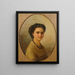 Portret van een dame - Julie Wilhelmine Hagen-Schwarz — ingelijst kunstwerk aan de muur