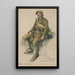 Portrait d'un militaire français de la Première Guerre mondiale - Julien Le Blant — ingelijst kunstwerk aan de muur