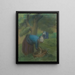 Twee boeren in de boomgaard - Julio González Pola — ingelijst kunstwerk aan de muur