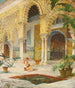 La cour de l'Alhambra - Julio Montenegro — weergave van het kunstwerk
