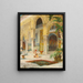 La cour de l'Alhambra - Julio Montenegro — ingelijst kunstwerk aan de muur