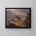 van Ezel en personages op een strand - Julius Caesar Ibbetson — ingelijst kunstwerk aan de muur