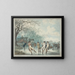 Patineurs sur le Serpentine dans Hyde Park - Julius Caesar Ibbetson — ingelijst kunstwerk aan de muur