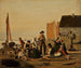 scène in een vissersdorpje in Taarbk in Zeeland - Julius Friedländer — weergave van het kunstwerk
