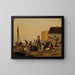 scène in een vissersdorpje in Taarbk in Zeeland - Julius Friedländer — ingelijst kunstwerk aan de muur