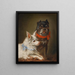 Twee honden 01 - Julius Hamburger — ingelijst kunstwerk aan de muur