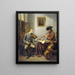 Een violist en een fluitist die samen muziek maken De musici - Julius Henricus Quinkhard — ingelijst kunstwerk aan de muur