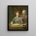 Self-Portrait with His Father by Julius Henricus Quinkhard — framed art print