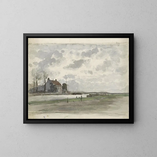 Julius Jacobus van de Sande Bakhuyzen - Vaart met een molen.webp