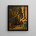 De jonge schilderes in haar atelier - Julius Pollak — ingelijst kunstwerk aan de muur
