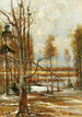 Een landschap van het begin van de lente met een beuk op de voorgrond - Julius Sergius Klever — weergave van het kunstwerk