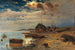 Scene bij schemering aan de Baltische kust - Julius Sergius Klever — weergave van het kunstwerk
