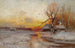 Winterzonsondergang - Julius Sergius Klever — weergave van het kunstwerk