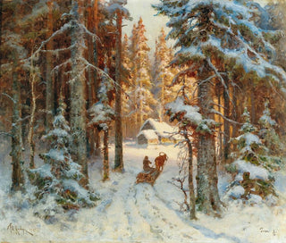 Julius Sergius Klever - Woodcutters returning home.webp