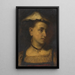 Portrait d'une femme - Julius Siegfried Uetz — ingelijst kunstwerk aan de muur