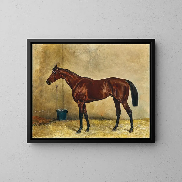 Tokyo Painting - Julius von Blaas — framed artwork on a wall