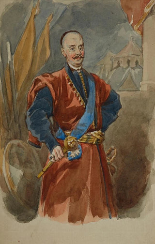 Juliusz Kossak - Portrait of a hetman from the painting in Podhorce.webp