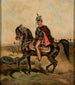 Prince Józef Poniatowski on the mare Szuma from the Sanguszka stud farm - Juliusz Kossak — artwork view
