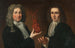 Twee officieren van het gilde van chirurgen - Juriaen Pool II — weergave van het kunstwerk