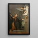Sint Franciscus ontvangt de zeven privileges van de engel - Jusepe de Ribera — ingelijst kunstwerk aan de muur