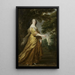 Portrait of Marie Louise Gonzaga 1611-1667 future Queen of Poland - Juste van Egmont — framed artwork on a wall