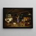 in the barn - Józef Brodowski — framed artwork on a wall
