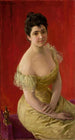 Portret van een dame - Józef Męcina-Krzesz — weergave van het kunstwerk