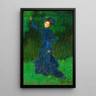 Jzef Mehoffer - Figure of a Woman Study to the Painting Strange Garden.webp