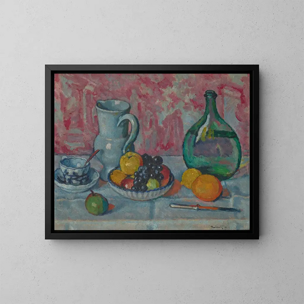 Nature morte avec un couteau - Józef Pankiewicz — framed artwork on a wall