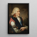 portret van Michał Kazimierz Ogiński 1728-1800 hertog van het Groothertogdom Litouwen - Józef Pitschmann | Reproduction — ingelijst kunstwerk aan de muur
