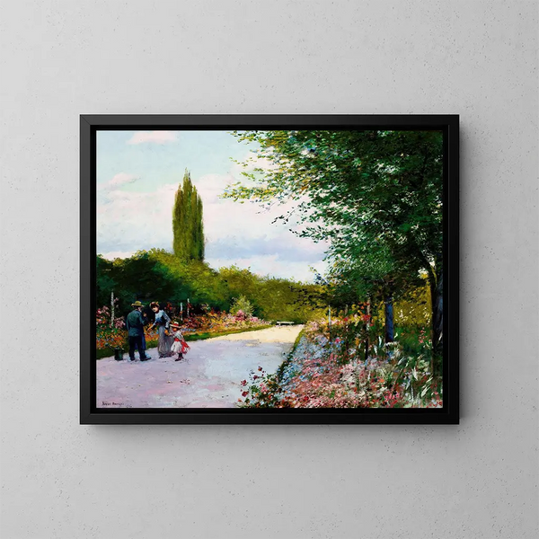 In the Garden - Józef Rapacki — framed artwork on a wall